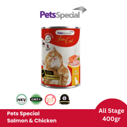 Pets Special Tuna Salmon Chicken Makanan Kucing Adult Kitten All Stage 400g