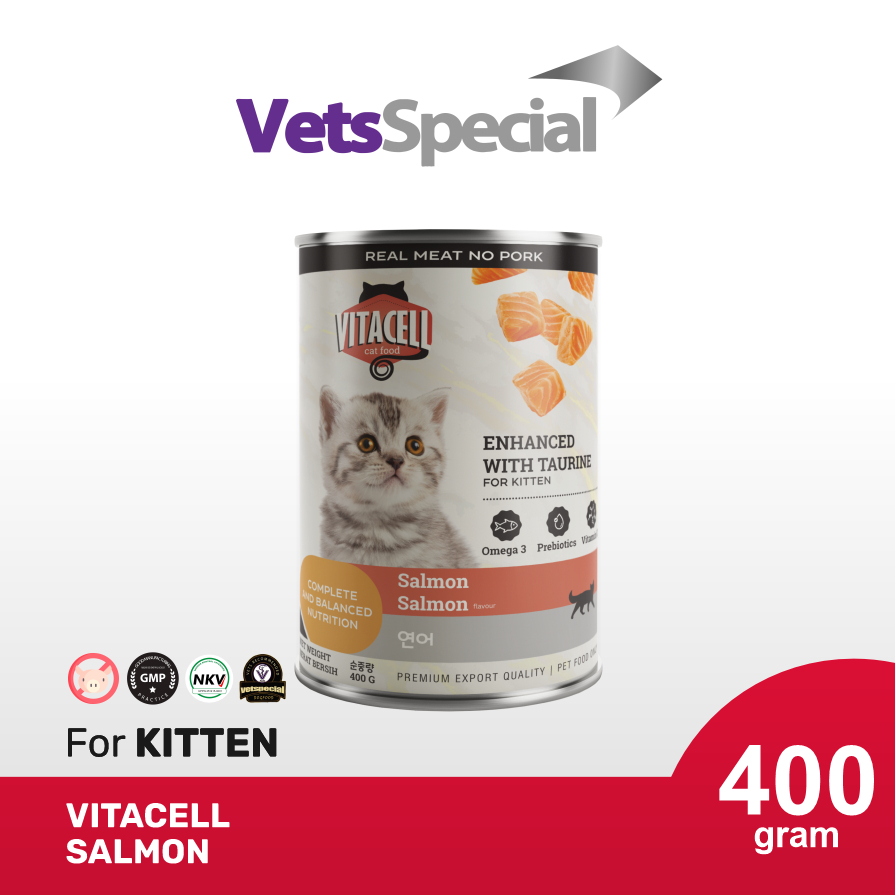 id-11134207-7rasj-m4pjcgk4x9cmff.jpg Vitacell Kitten 400g Makanan Basah Kucing Kitten Tuna Salmon - Image 1