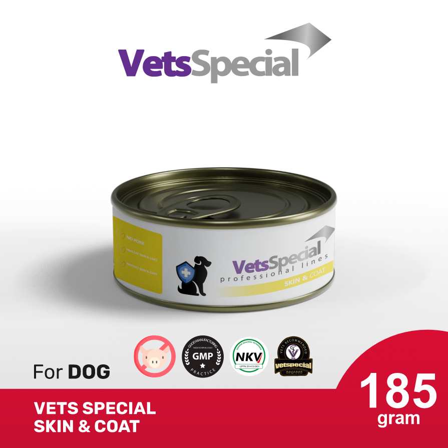 id-11134207-7rasm-m4pp4ym2j1kq8b.jpg Vets Special Skin And Coat Dog 185g 5 Pcs - Image 1
